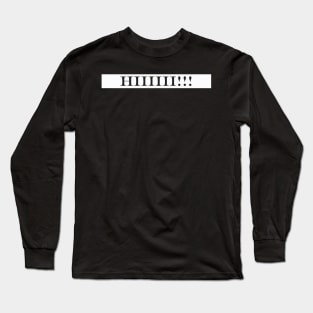 hi bye front back Long Sleeve T-Shirt